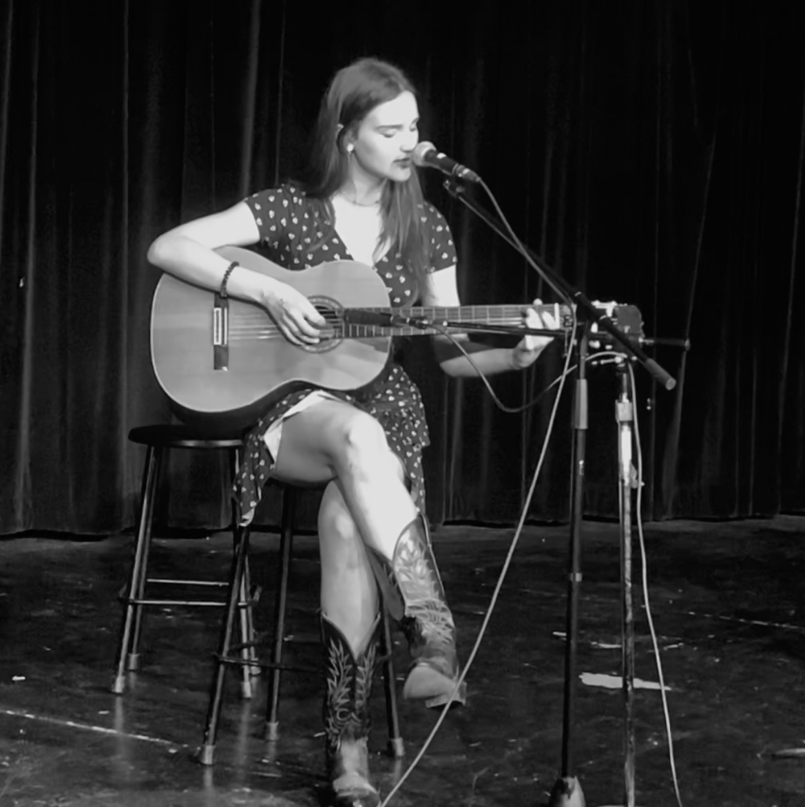 Victoria Brimble performing in a stage role