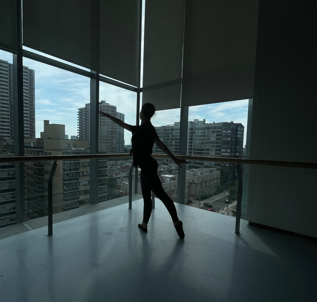 Victoria Brimble in a theatrical performance moment