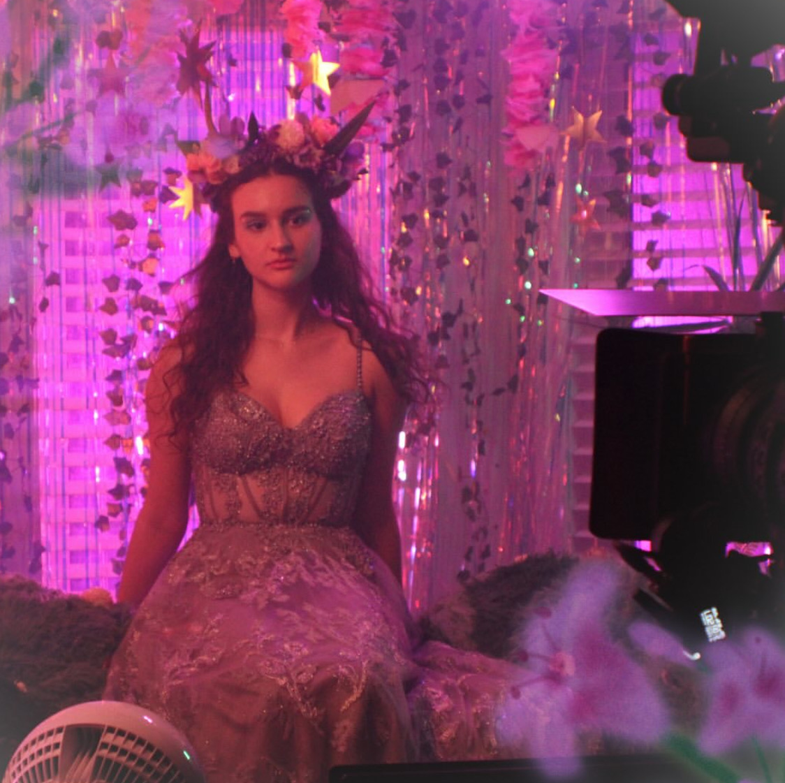 Victoria Brimble in an expressive performance scene