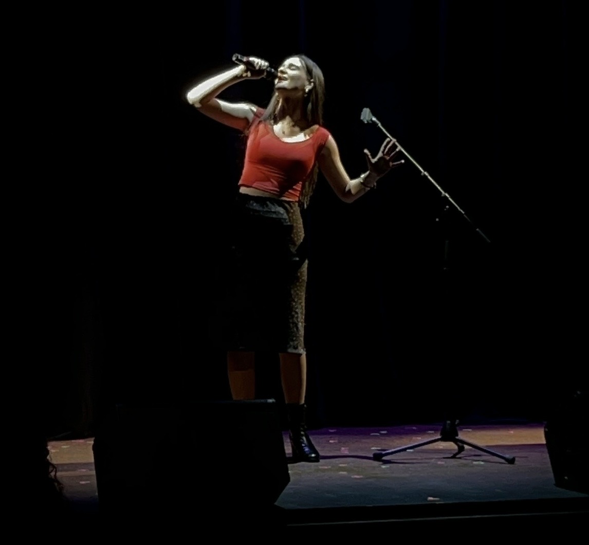 Victoria Brimble in a staged production photo